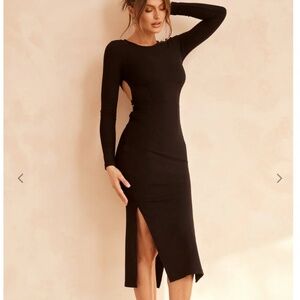 Black long sleeve dress
